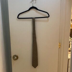 Van Heusen Geometric Pattern Tie - Brown and Black